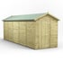 Power 20x6 Premium Apex Windowless Wooden Shed