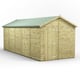 Power 20x8 Premium Apex Windowless Wooden Shed