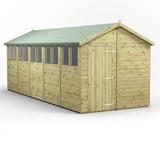 Power 20x8 Premium Apex Wooden Shed