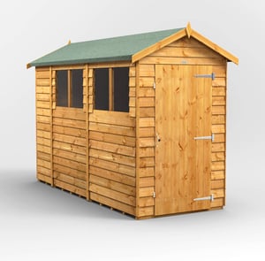 Power 10x4 Overlap Apex Wooden Shed