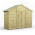 Power 4x10 Premium Apex Windowless Wooden Shed Double Doors