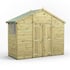 Power 4x10 Premium Apex Wooden Shed Optional Double Doors