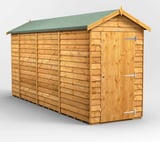 Power 14x4 Windowless Overlap Apex Wooden Shed