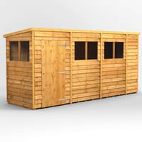 Power 14x4 Overlap Pent Wooden Shed