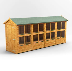 Power 16x4 Apex Potting Shed 