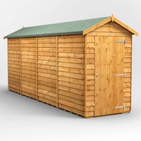 Power 16x4 Windowless Overlap Apex Wooden Shed