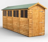 Power 16x4 Overlap Apex Wooden Shed