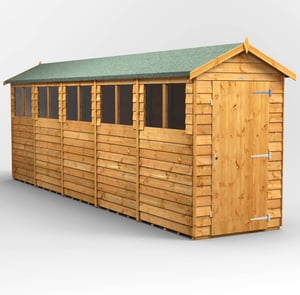 Power 20x4 Overlap Apex Wooden Shed