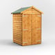 Power 4x4 Overlap Apex Windowless Wooden Shed Double Door