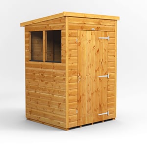 Power 4x4 Pent Wooden Shed