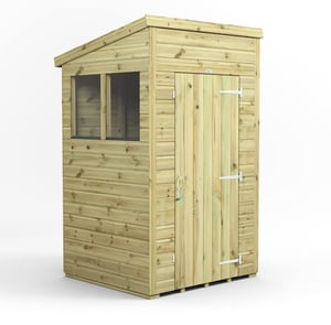 Power 4x4 Premium Pent Wooden Shed