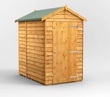 Power 6x4 Windowless Overlap Apex Wooden Shed