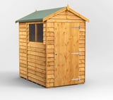 Power 6x4 Overlap Apex Wooden Shed