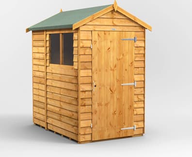 4ft Wide Overlap Apex Sheds