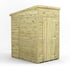 Power 4x6 Premium Pent Windowless Wooden Shed
