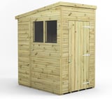 Power 4x6 Premium Pent Wooden Shed