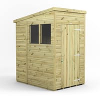 Power 4x6 Premium Pent Wooden Shed
