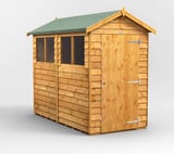 Power 8x4 Overlap Apex Wooden Shed