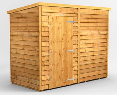 4ft Windowless Overlap Pent Sheds