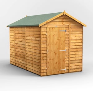 Power 10x6 Windowless Overlap Apex Wooden Shed