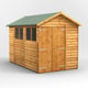 Power 10x6 Overlap Apex Wooden Shed Double Door
