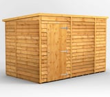 Power 10x6 Windowless Overlap Pent Wooden Shed