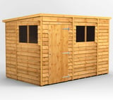 Power 10x6 Overlap Pent Wooden Shed