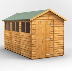 Power 12x6 Overlap Apex Wooden Shed