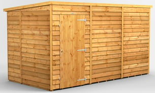 Power 12x6 Windowless Overlap Pent Wooden Shed