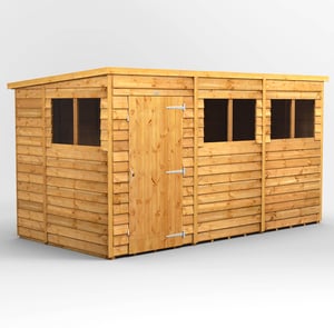 Power 12x6 Overlap Pent Wooden Shed