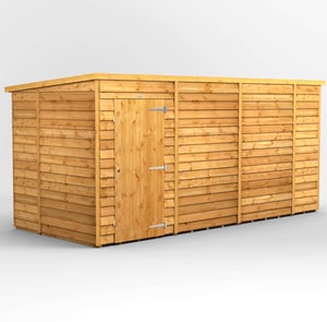 Power 14x6 Windowless Overlap Pent Wooden Shed