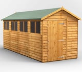 Power 16x6 Overlap Apex Wooden Shed