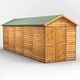 Power 20x6 Overlap Apex Wooden Shed Double Door
