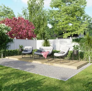 Power 6x20 Wooden Decking Kit