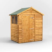 Power 4x6 Overlap Apex Wooden Shed