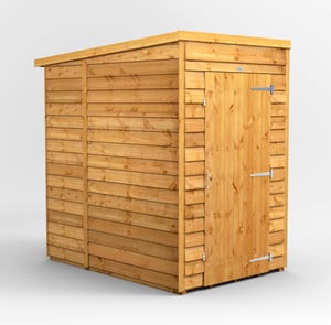 Power 4x6 Windowless Overlap Pent Wooden Shed