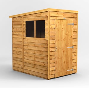 Power 4x6 Overlap Pent Wooden Shed