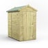 Power 6x4 Premium Apex Windowless Wooden Shed