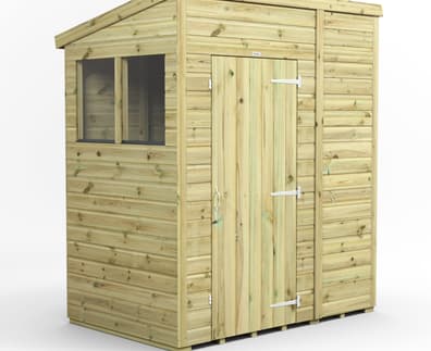 4ft Wide Premium Pent Sheds