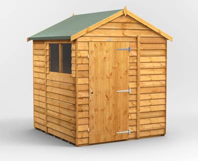 6ft Wide Overlap Apex Sheds