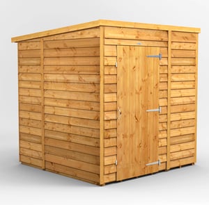 Power 6x6 Windowless Overlap Pent Wooden Shed
