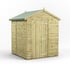 Power 6x6 Premium Apex Windowless Wooden Shed