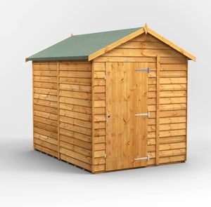 Power 8x6 Windowless Overlap Apex Wooden Shed