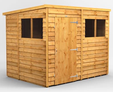 6ft Wide Overlap Pent Sheds