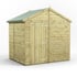 Power 6x8 Premium Apex Windowless Wooden Shed