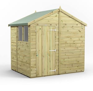 Power 6x8 Premium Apex Wooden Shed