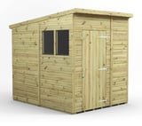 Power 6x8 Premium Pent Wooden Shed