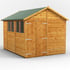 Power 10x8 Apex Wooden Shed Double Doors