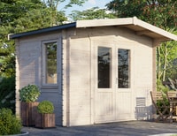 Power 8x12 Chalet Log Cabin 28mm