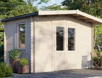 Power 8x14 Chalet Log Cabin 28mm